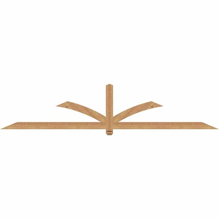 Ekena Millwork Redmond Smooth Timber Gable Bracket, Western Red Cedar, 108"W x 22"H x 1 1/2"D x 3 1/2"F, 5/12 Pitch GBW108X22X0204RED00SWR